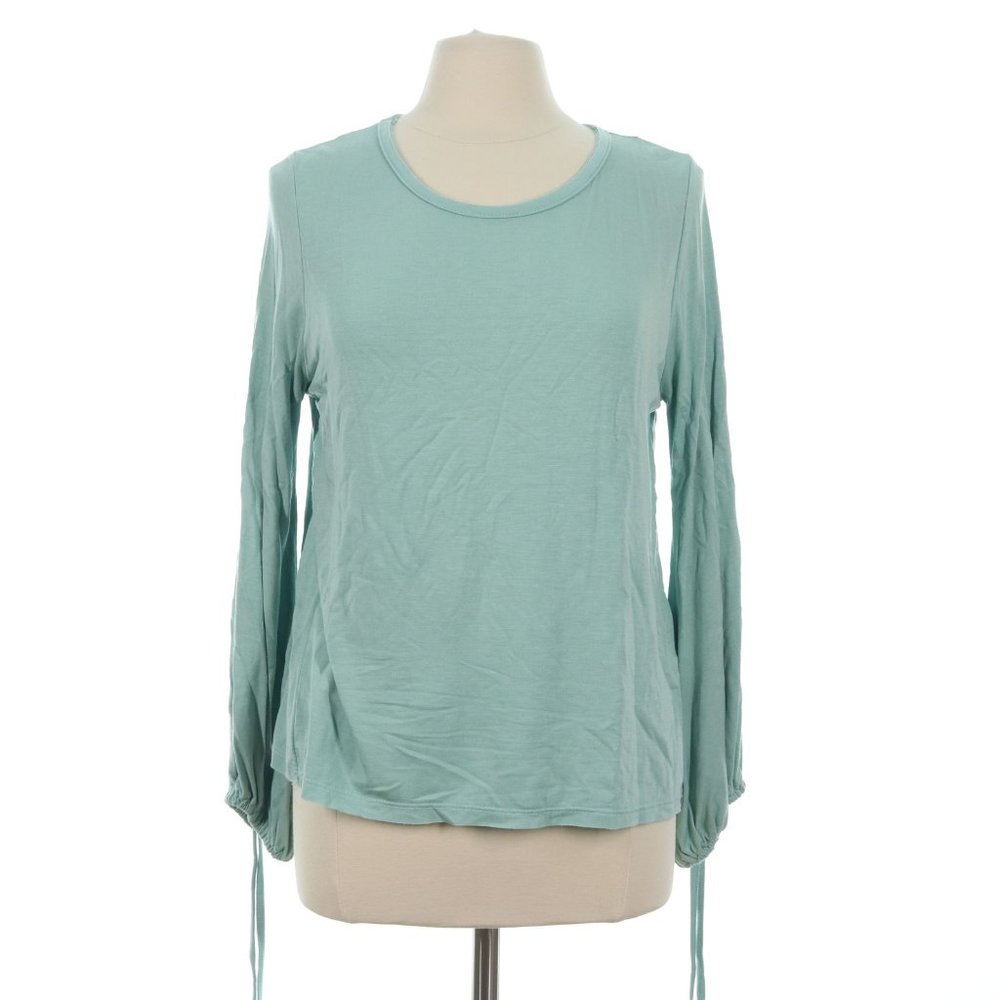 Don't Ask Why Women's Green Soft Lounge Long Sleeve Shirt Top